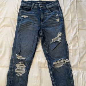 American Eagle  Stretched Distressed Ankle Jeans